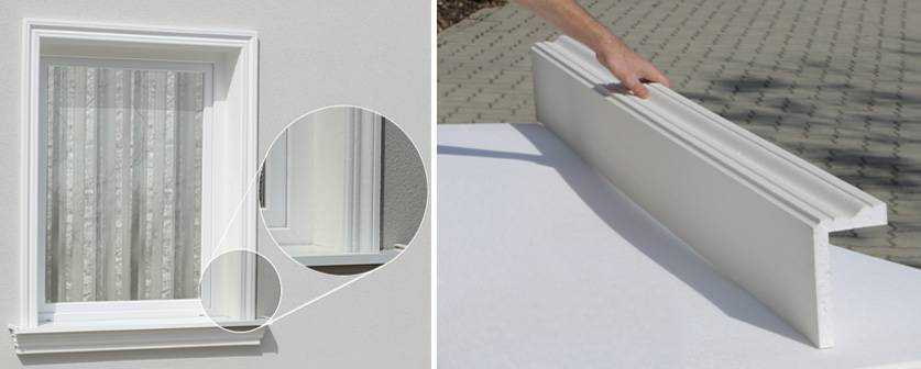 Ablakkáva díszítésére és ablak keretezésére alkalmas L-profilok