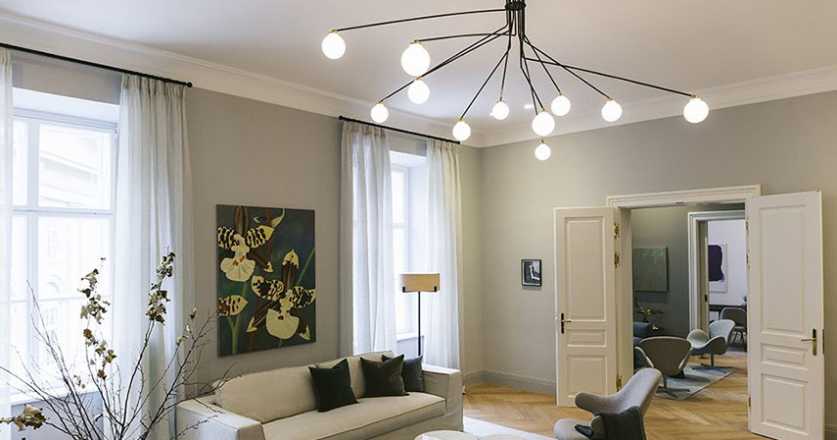 Modern beltéri stukkó díszítés